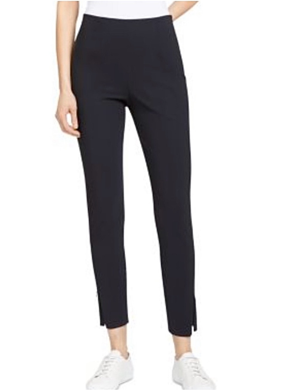 Theory Black Cropped Ankle Pants